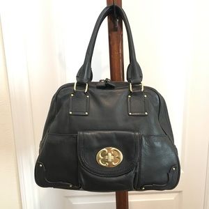 Emma Fox Black Dome Bowler Bag